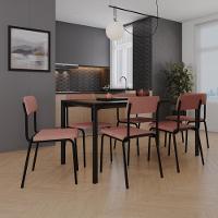 Cadeira Fit Fixa C/4 Pes 475 X 505 X 810 Mm C/2 Un. Linked Rosa Linked Rosa - 2