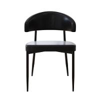 4 Unidades Cadeira Bless Fixa C/4 Pés 53 X 55 X 78cm. Courino Preto Courino Preto - 3