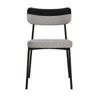 Cadeira Mynna Fixa C/4 Pes 525 X 470 X 790 Mm C/2 Un. Crt.cinza Claro/courino Preto Crt Cinza Claro/courino Preto - 6