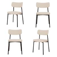 Cadeira Mynna Fixa C/4 Pes 525 X 470 X 790 Mm C/4 Un. Corriente Areia Corriente Areia - 1