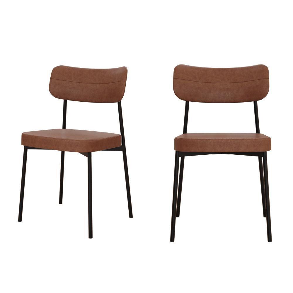 Cadeira Mynna Fixa C/4 Pes 525 X 470 X 790 Mm C/2 Un. Courino Whisky Courino Whisky - 1