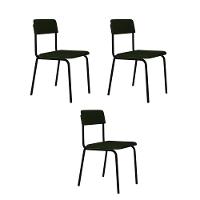 Cadeira Fit Fixa C/4 Pes 475 X 505 X 810 Mm C/3 Un. Klee Verde Musgo Klee Verde Musgo - 1