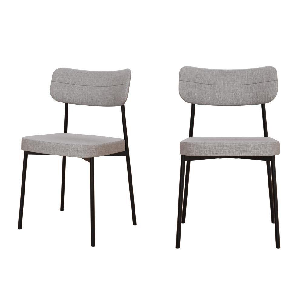 Cadeira Mynna Fixa C/4 Pes 525 X 470 X 790 Mm C/2 Un. Corriente Cinza Claro Corriente Cinza Claro - 1