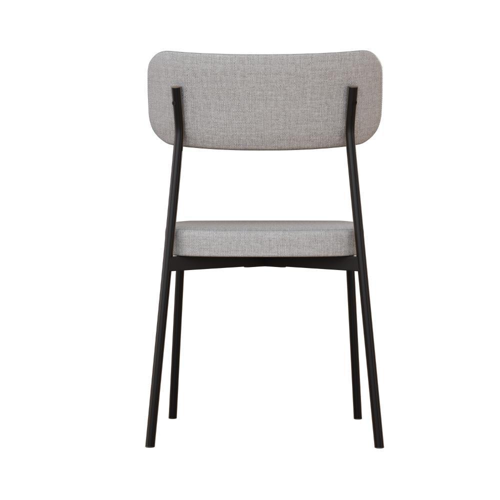 Cadeira Mynna Fixa C/4 Pes 525 X 470 X 790 Mm C/2 Un. Corriente Cinza Claro Corriente Cinza Claro - 5