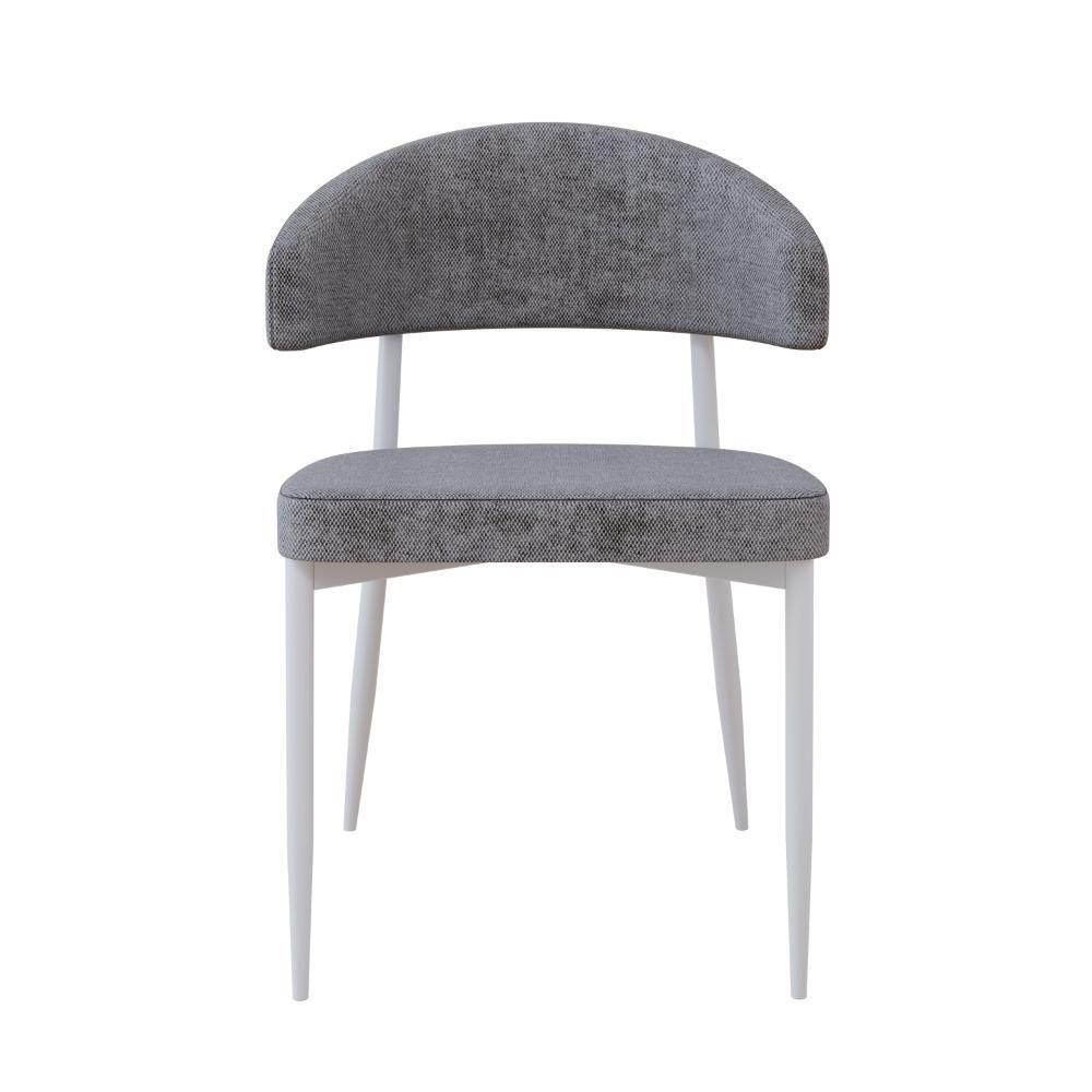 Cadeira Bless Fixa C/4 Pés 53 X 55 X 78cm Pés Brancos. Lautrec Cinza Lautrec Cinza - 6
