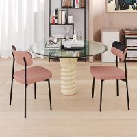 Cadeira Mynna Fixa C/4 Pes 525 X 470 X 790 Mm C/2 Un. Lkd.rosa/courino Preto Linked Rosa/courino Preto - 2