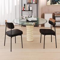 Cadeira Mynna Fixa C/4 Pes 525 X 470 X 790 Mm C/2 Un. Preto/courino Caramelo Preto/courino Caramelo - 2