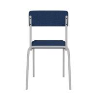 Cadeira Fit Fixa C/4 Pes 475 X 505 X 810 Mm C/4 Un Pés Brancos. Azul Celeste Azul Celeste - 5