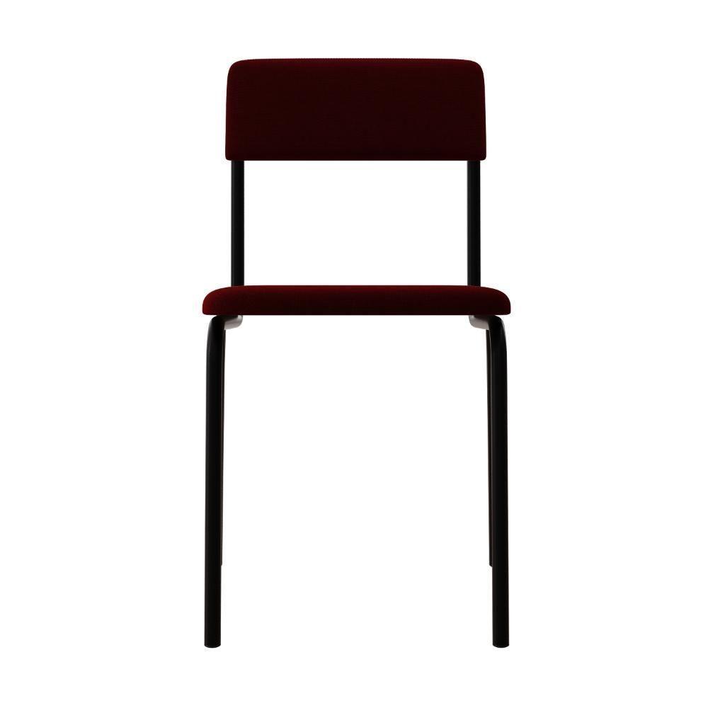 Cadeira Fit Fixa C/4 Pes 475 X 505 X 810 Mm C/3 Un. Vermelho Vin. Vermelho Vinho - 4