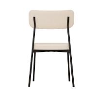 Cadeira Mynna Fixa C/4 Pes 525 X 470 X 790 Mm C/1 Un. Crt.areia/courino Preto Crt Areia/courino Preto - 5