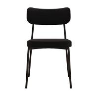 Cadeira Mynna Fixa C/4 Pes 525 X 470 X 790 Mm C/2 Un. Preto Preto