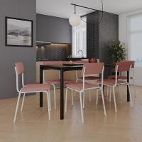 Cadeira Fit Fixa C/4 Pes 475 X 505 X 810 Mm C/4 Un Pés Brancos. Tulipa Rose Tulipa Rose - 2