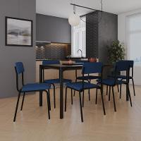 Cadeira Fit Fixa C/4 Pes 475 X 505 X 810 Mm C/4 Un. Azul Celeste Azul Celeste - 2