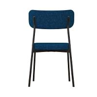 Cadeira Mynna Fixa C/4 Pes 525 X 470 X 790 Mm C/2 Un. Crt.azul/courino Preto Corriente Azul/courino Preto - 2