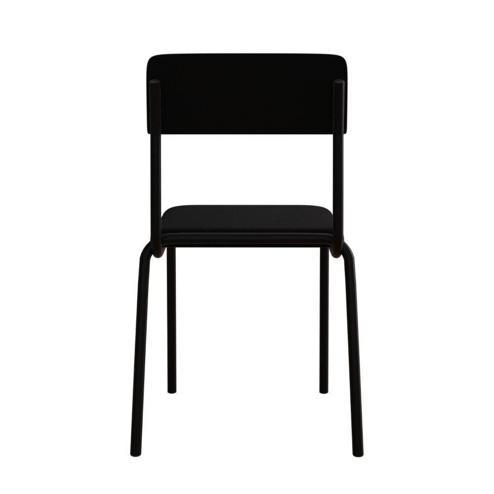 Cadeira Fit Fixa C/4 Pes 475 X 505 X 810 Mm C/4 Un. Preto Preto - 5