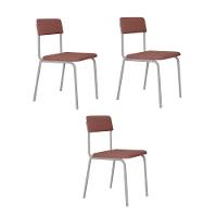 Cadeira Fit Fixa C/4 Pes 475 X 505 X 810 Mm C/3 Un Pés Brancos. Tulipa Rose Tulipa Rose - 1