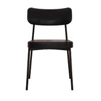 Cadeira Mynna Fixa C/4 Pes 525 X 470 X 790 Mm C/2 Un. Courino Preto Courino Preto