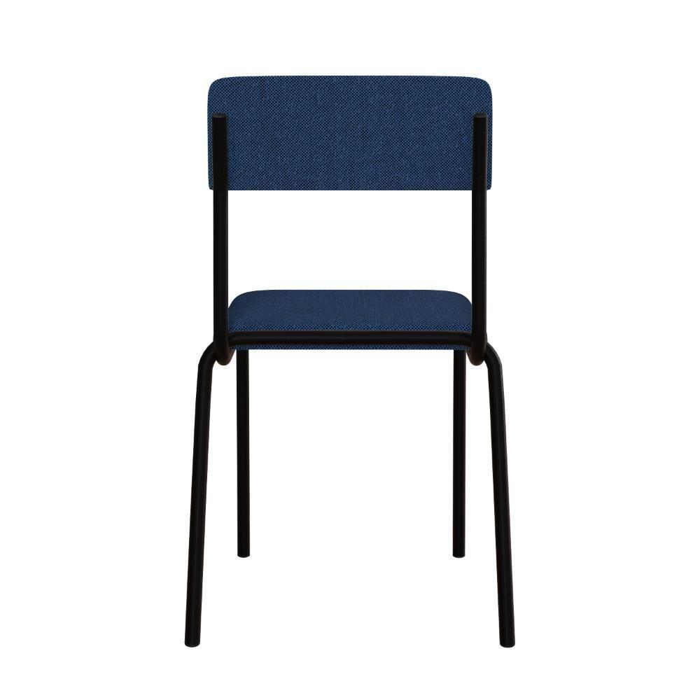 Cadeira Fit Fixa C/4 Pes 475 X 505 X 810 Mm C/2 Un. Azul Celeste Azul Celeste - 5