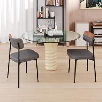 Cadeira Mynna Fixa C/4 Pes 525 X 470 X 790 Mm C/2 Un. Crt.cinza/courino Caramelo Crt.cinza/courino Caramelo - 2