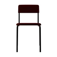 Cadeira Fit Fixa C/4 Pes 475 X 505 X 810 Mm C/4 Un. Vermelho Vin. Vermelho Vinho