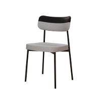 Cadeira Mynna Fixa C/4 Pes 525 X 470 X 790 Mm C/1 Un. Crt.cinza Claro/courino Preto Crt Cinza Claro/courino Preto - 1