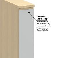 Balcão De Cozinha 20cm 1 Pt Aura Luciane Móveis Carvalho/cinza Cristal - 8