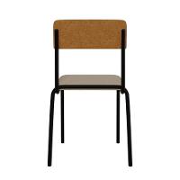 Cadeira Fit Fixa C/4 Pes 475 X 505 X 810 Mm C/4 Un. Crt.areia/courino Caramelo Crt Areia/courino Caramelo - 5