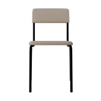 Cadeira Fit Fixa C/4 Pes 475 X 505 X 810 Mm C/4 Un. Corriente Palha Corriente Palha