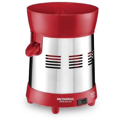Extrator Mondial Turbo Premium E-24 Biv Vermelho/inox