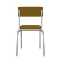 Cadeira Fit Fixa C/4 Pes 475 X 505 X 810 Mm C/4 Un Pés Brancos. Mostarda Mostarda - 5