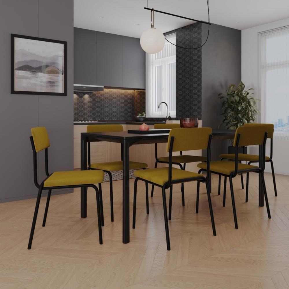 Cadeira Fit Fixa C/4 Pes 475 X 505 X 810 Mm C/2 Un. Mostarda Mostarda - 2