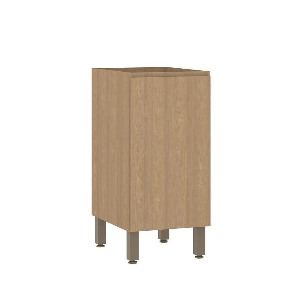 Balcão De Cozinha 40cm 1 Porta Sem Tampo Slim Luciane Móveis Freijó/freijó Brasil - 1