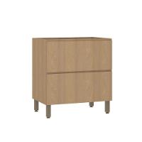 Balcão De Cozinha 80cm 1 Porta E 1 Gaveta Sem Tampo Slim Luc Freijó/freijó Brasil - 1