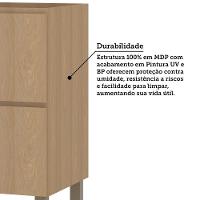 Balcão De Cozinha 80cm 1 Porta E 1 Gaveta Sem Tampo Slim Luc Freijó/freijó Brasil