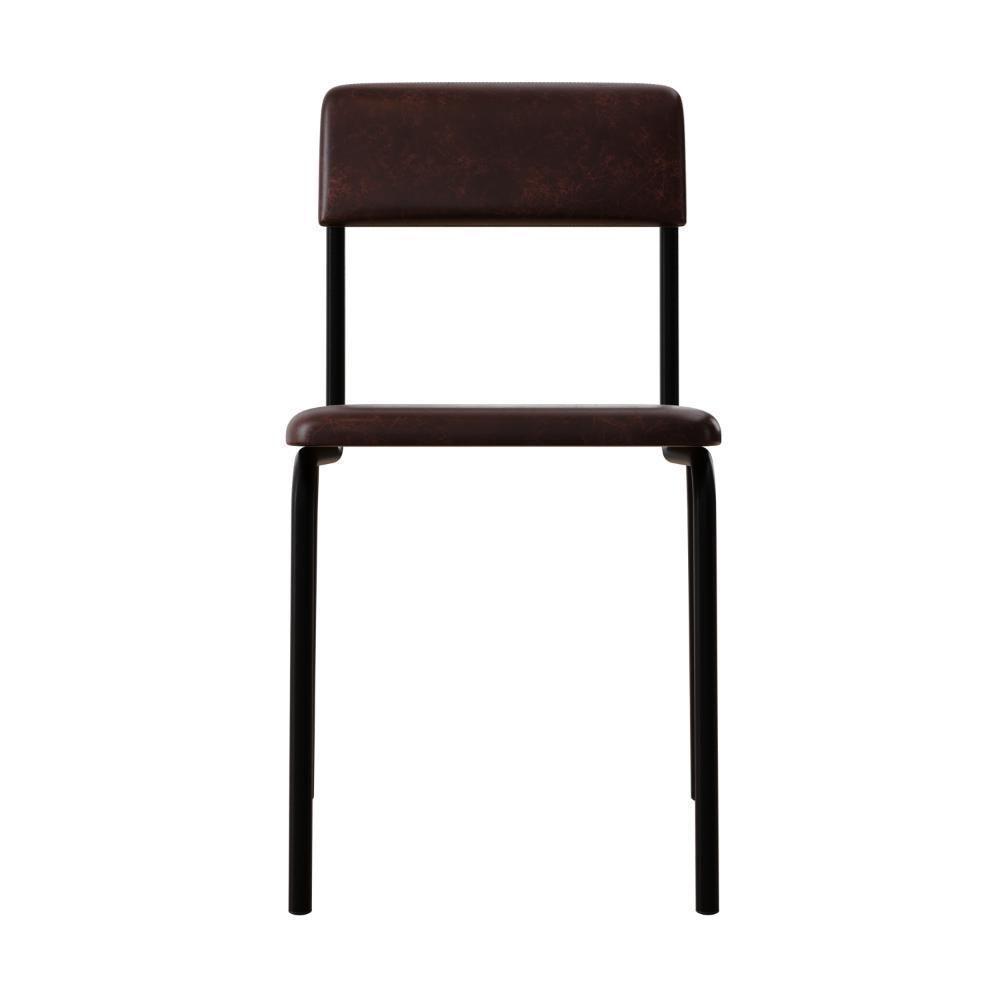 Cadeira Fit Fixa C/4 Pes 475 X 505 X 810 Mm C/2 Un. Courino Café Courino Café - 4