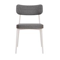 Cadeira Mynna Fixa C/4 Pes 525 X 470 X 790 Mm C/4 Um Pés Brancos. Corriente Cinza Corriente Cinza