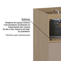 Balcão De Cozinha Sem Tampo 80cm 1 Porta E 1 Gavetão Classic Freijó/petala Rosa - 5