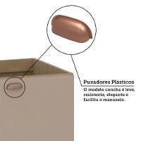 Balcão De Cozinha Sem Tampo 80cm 1 Porta E 1 Gavetão Classic Freijó/petala Rosa - 6