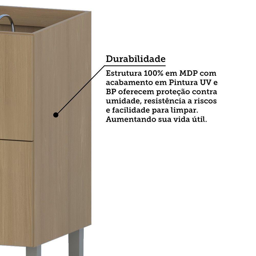 Balcão De Cozinha Sem Tampo 80cm 1 Porta E 1 Gavetão Classic Freijó/freijó Brasil - 8