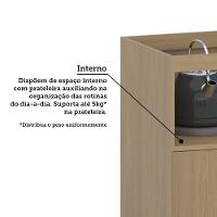 Balcão De Cozinha Sem Tampo 80cm 1 Porta E 1 Gavetão Classic Freijó/freijó Brasil - 3