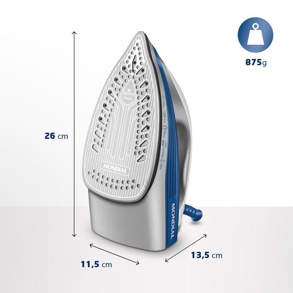 Ferro A Vapor Mondial - Fvn-01-bl Ferro A Vapor Fvn-01-bl 127v/60hz . - 2