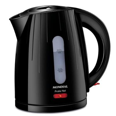Chaleira Elétrica Mondial Pratic Hot CE-07 1L 1200W Preto 220V