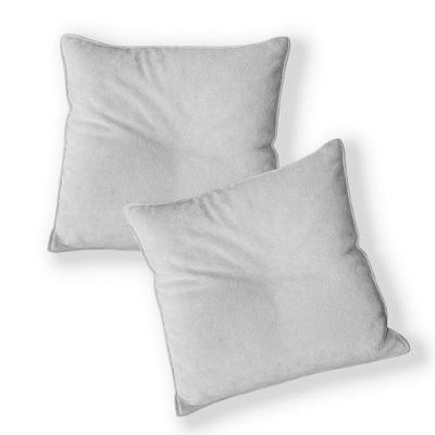 Kit 2 Capas Para Almofada Quadrada Boucle 50x50cm - 7 Decor Prata