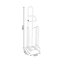 Kit 2 Porta Papel Higiênico De Chão Isabela Branco