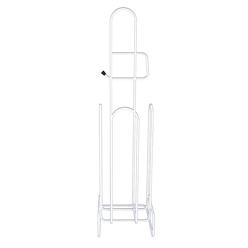 Porta Papel Higiênico De Chão Isabela Branco - 3