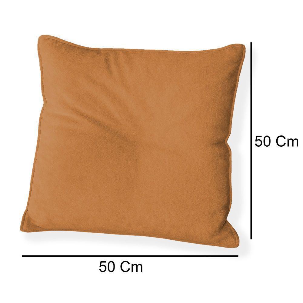 Kit 4 Capas Para Almofada Quadrada Boucle 50x50cm - 7 Decor Terracota - 4