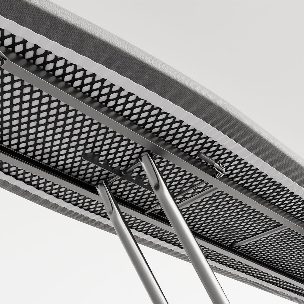 Tábua De Passar Roupas Dobrável Lyon Com Tecido Térmico E Porta Ferro Prata - 5