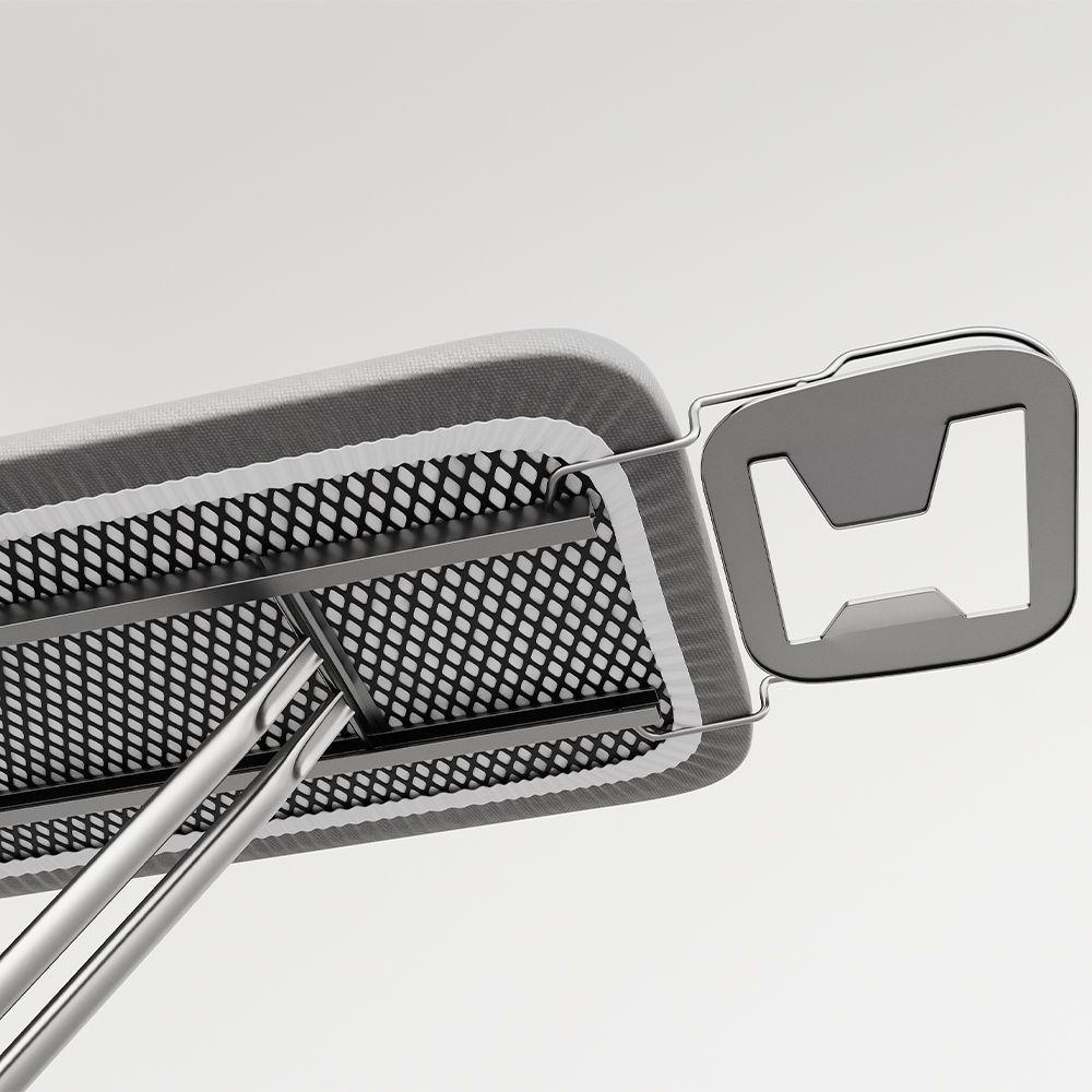 Tábua De Passar Roupas Dobrável Lyon Com Tecido Térmico E Porta Ferro Prata - 6