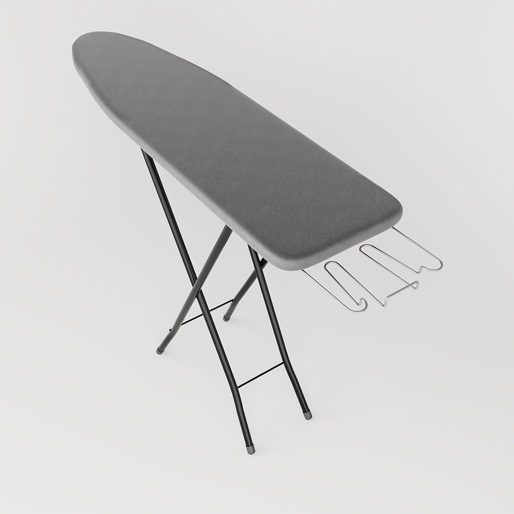 Tábua De Passar Roupas Dobrável Isabela Com Tecido Térmico E Porta Ferro Preto - 2