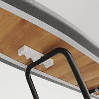 Tábua De Passar Roupas Dobrável Isabela Com Tecido Térmico E Porta Ferro Preto - 5